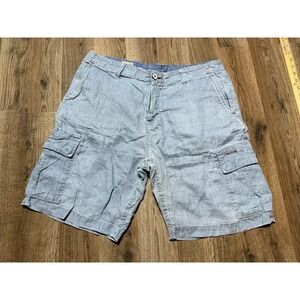 True Grit Shorts, Men's Size 34, Blue, Jean, Pockets, Flat Front, Casual Shorts